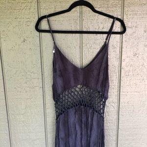 Indah Ulima Crochet Jersey Maxi Dress